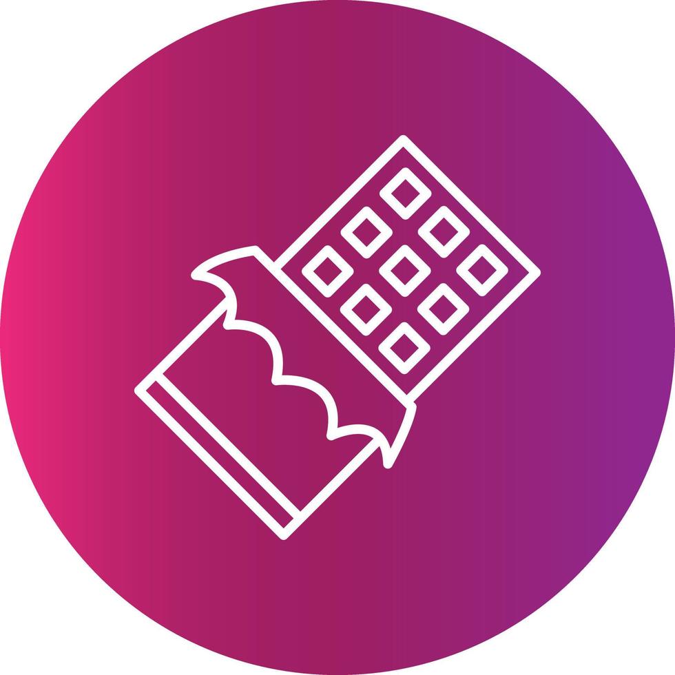 Chocolate Bar Creative Icon vector