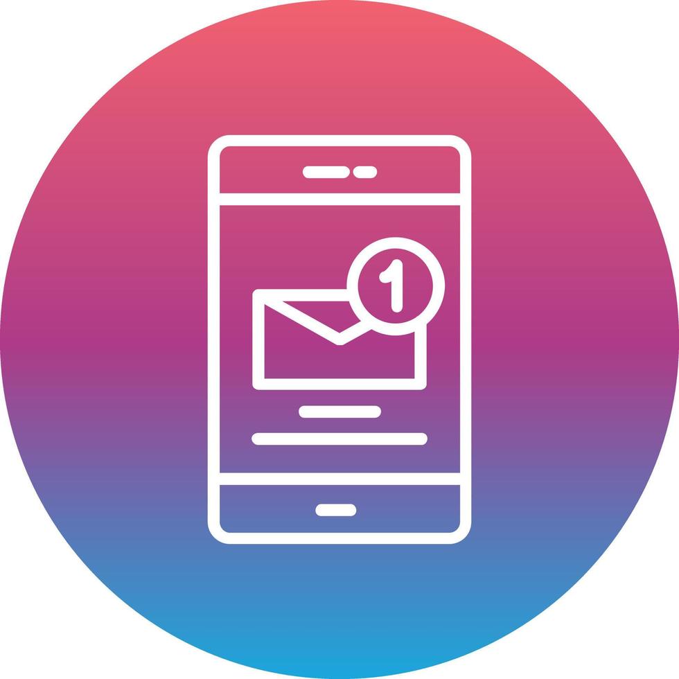 Incoming Message Vector Icon