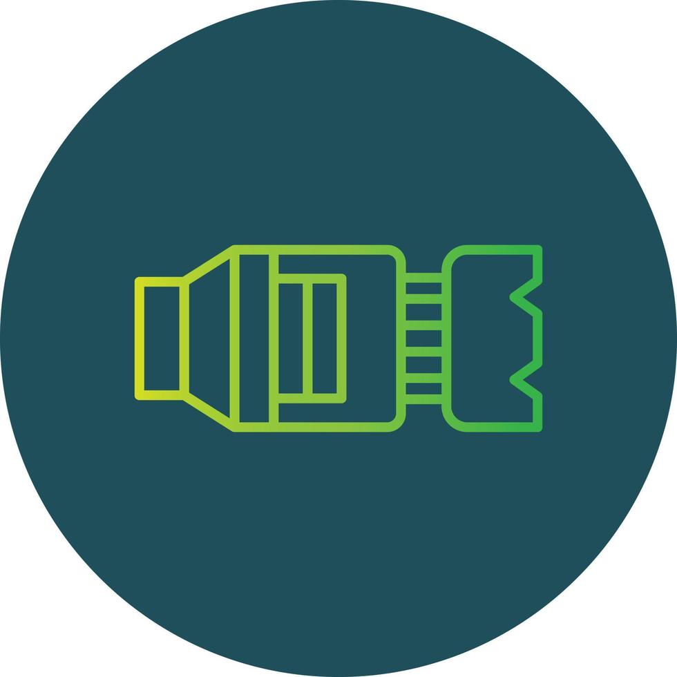 Camera Lens Creative Icon Design vector