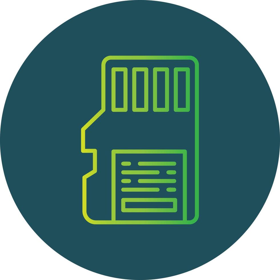 Sd Card Creative Icon Design vector
