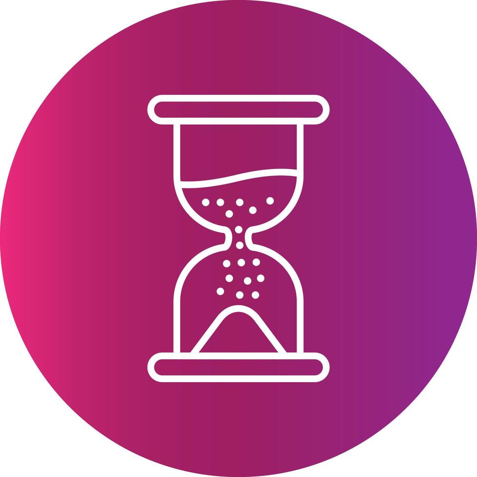 icono creativo de reloj de arena vector