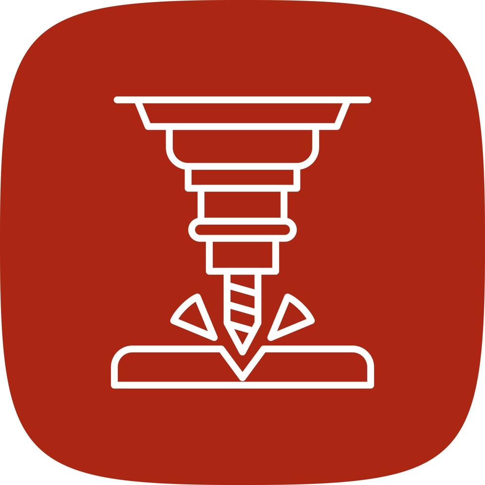 Drill Creative Icon Design vector