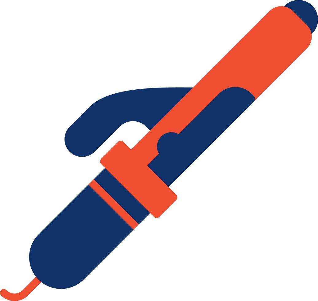 Curling Iron Creative Icon Design vector
