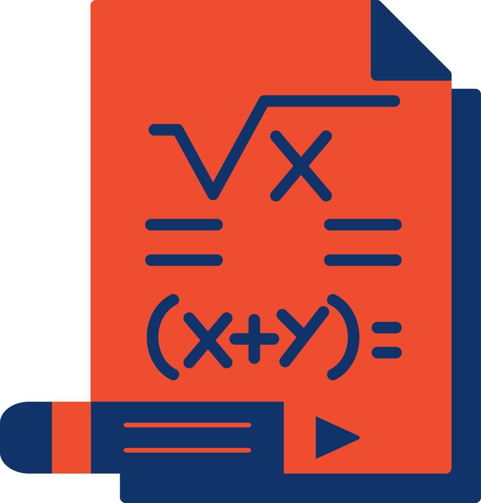 Maths Creative Icon Design vector