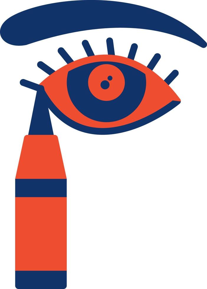 diseño de icono creativo delineador de ojos vector