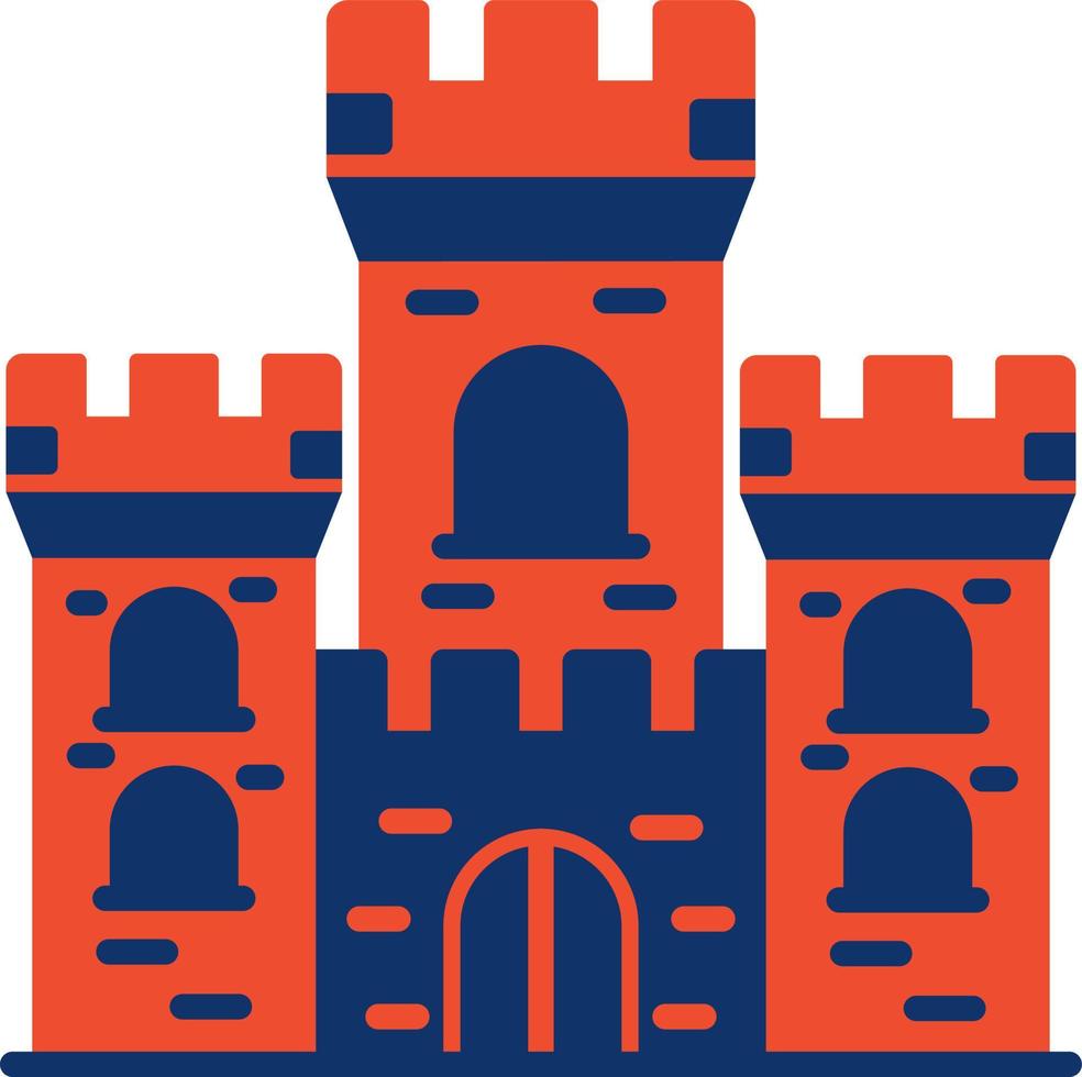 diseño de icono creativo de castillo vector