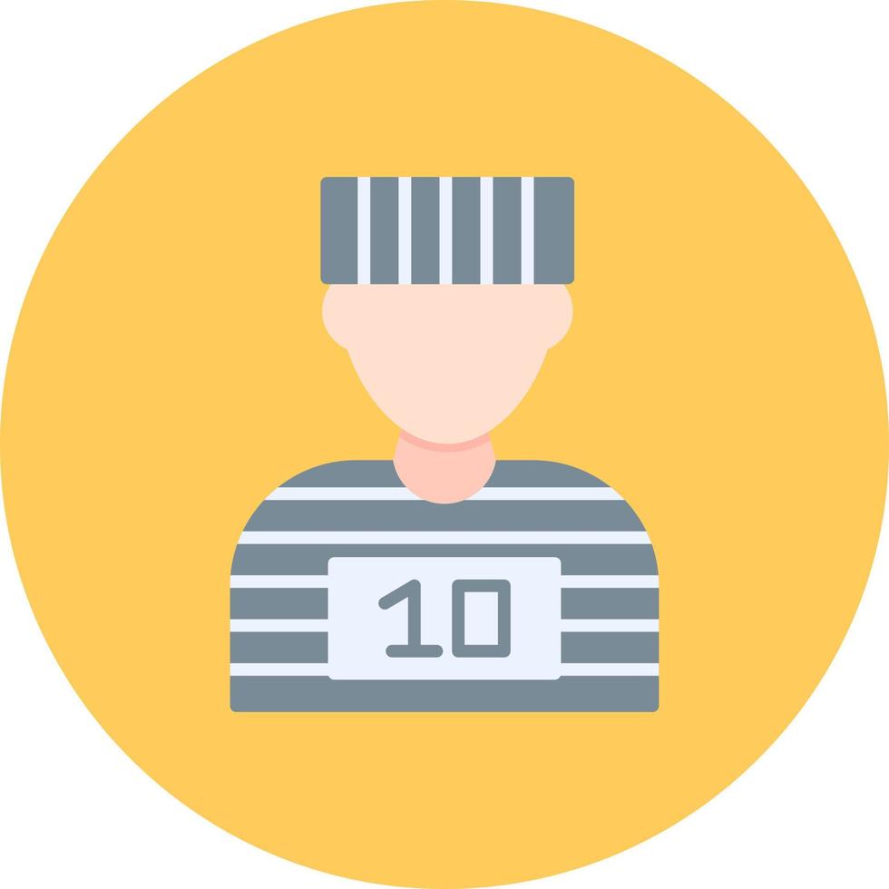Prisoner Creative Icon Design vector