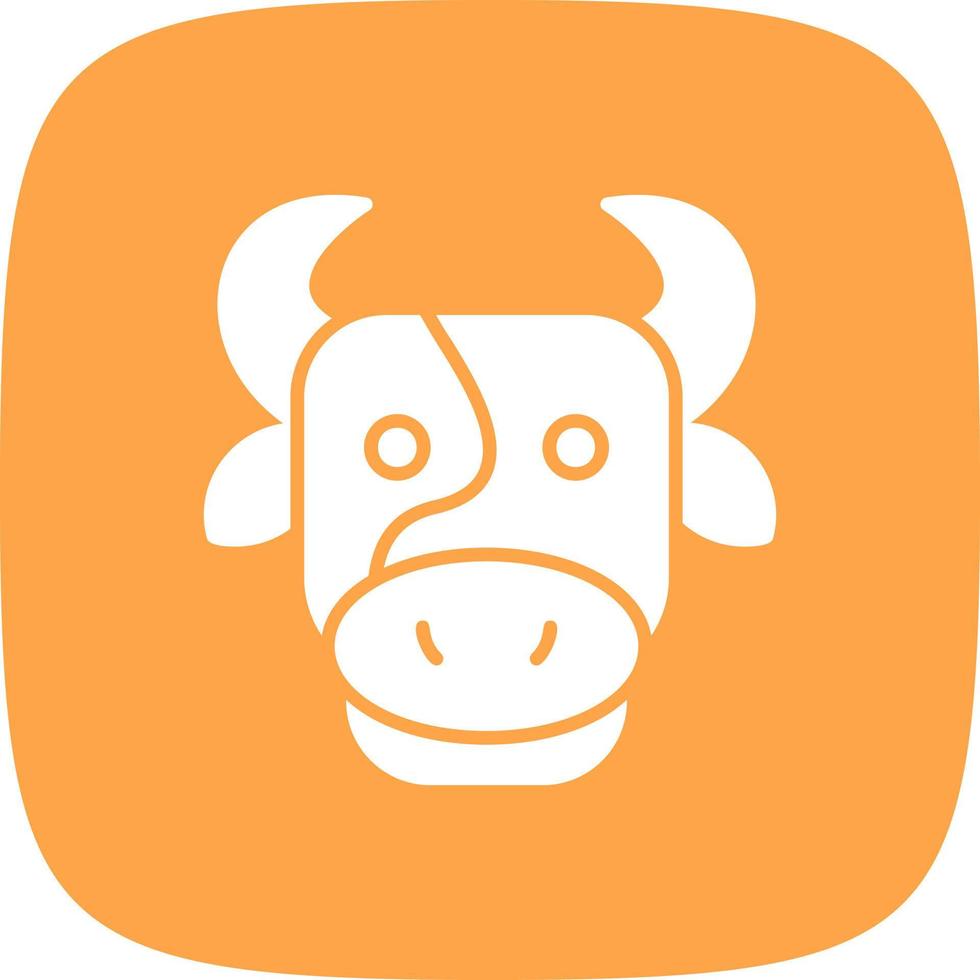 diseño de icono creativo de vaca vector