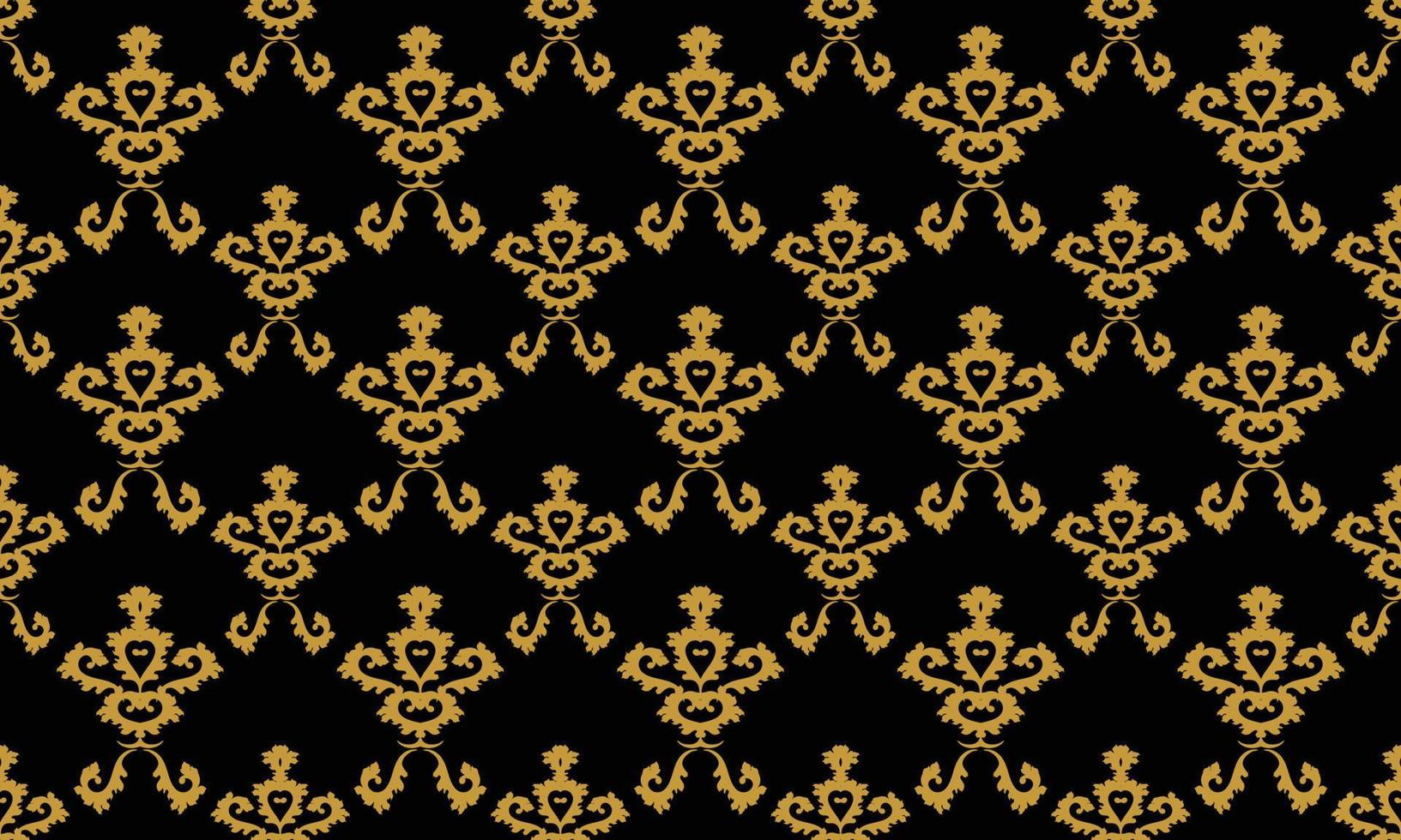 patrón de flor de lis de damasco papel tapiz de fondo vectorial sin costuras patrón de flor de lis diseño de textura digital batik escandinavo para imprimir borde de sari de tela imprimible. vector