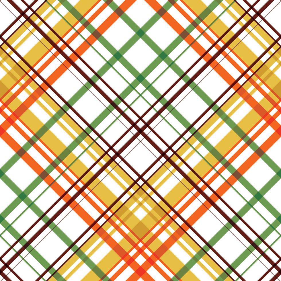 Check Patterns Seamless Textile es una tela estampada que consta de bandas entrecruzadas, horizontales y verticales en varios colores. los tartanes se consideran un icono cultural de Escocia. vector