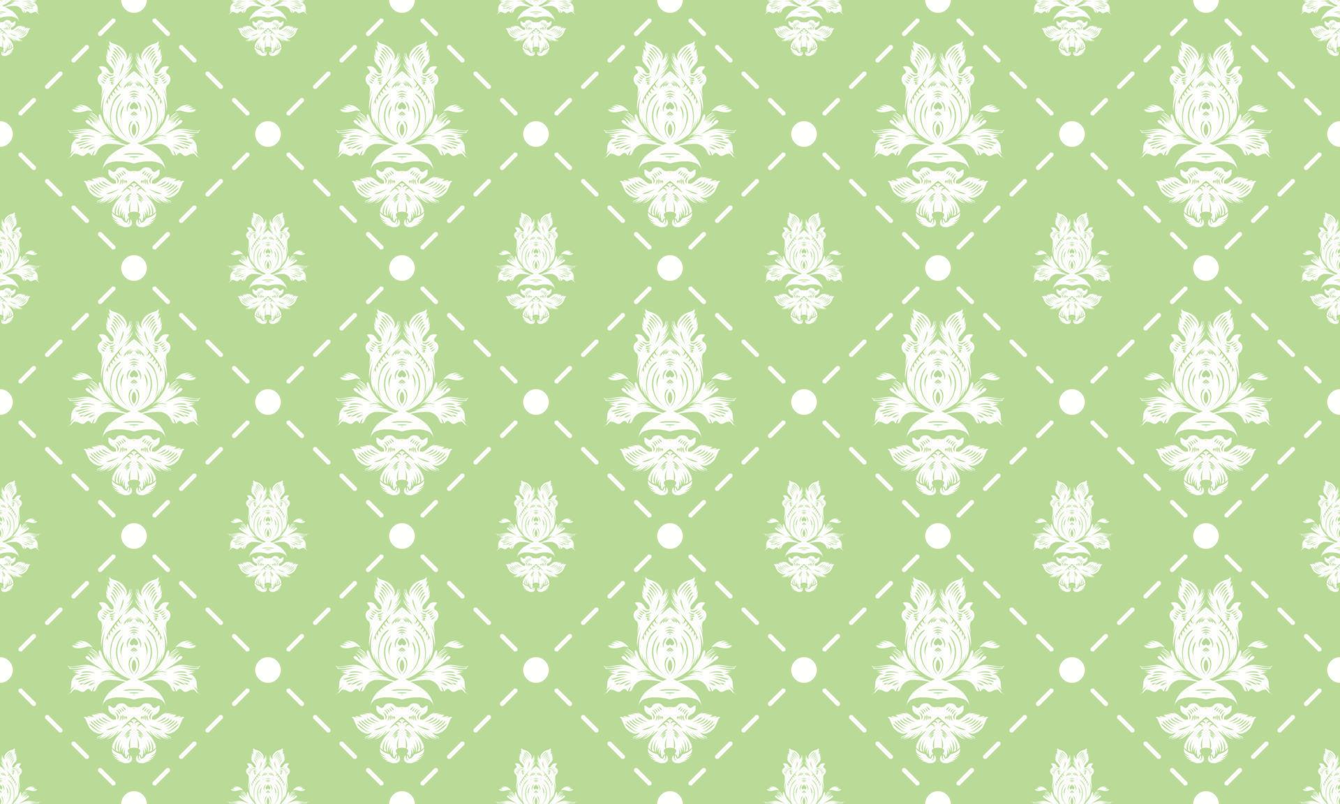 Damask Fleur de Lis pattern meaning vector seamless background