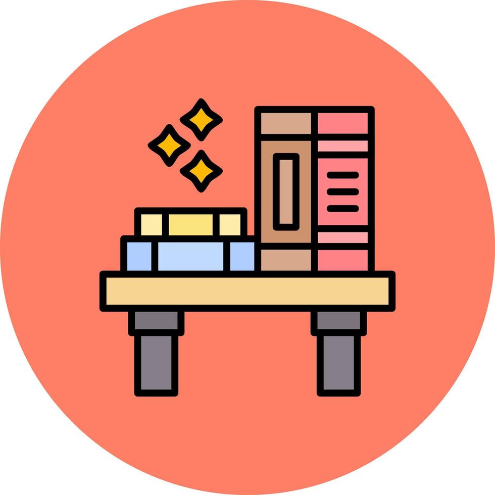 Bookshelf Creative Icon Design vector