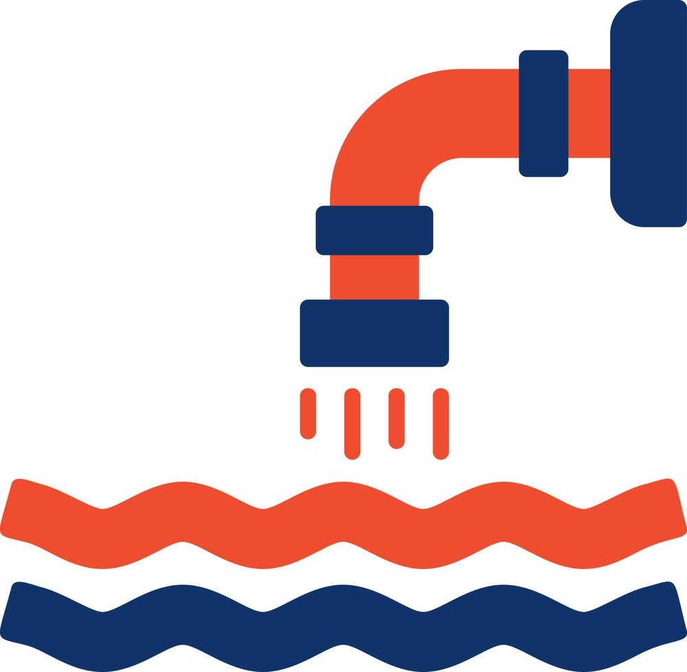 Waste Water Creative Icon Design vector