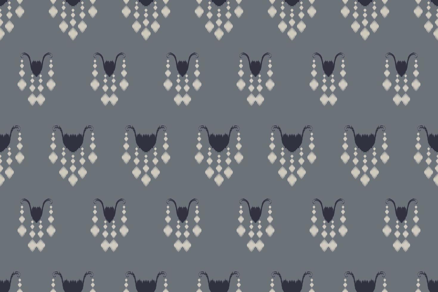 Ikkat or ikat triangle batik textile seamless pattern digital vector design for Print saree Kurti Borneo Fabric border brush symbols swatches designer