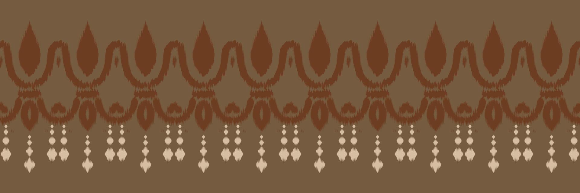 Ethnic ikat vector batik textile seamless pattern digital vector design for Print saree Kurti Borneo Fabric border brush symbols swatches stylish