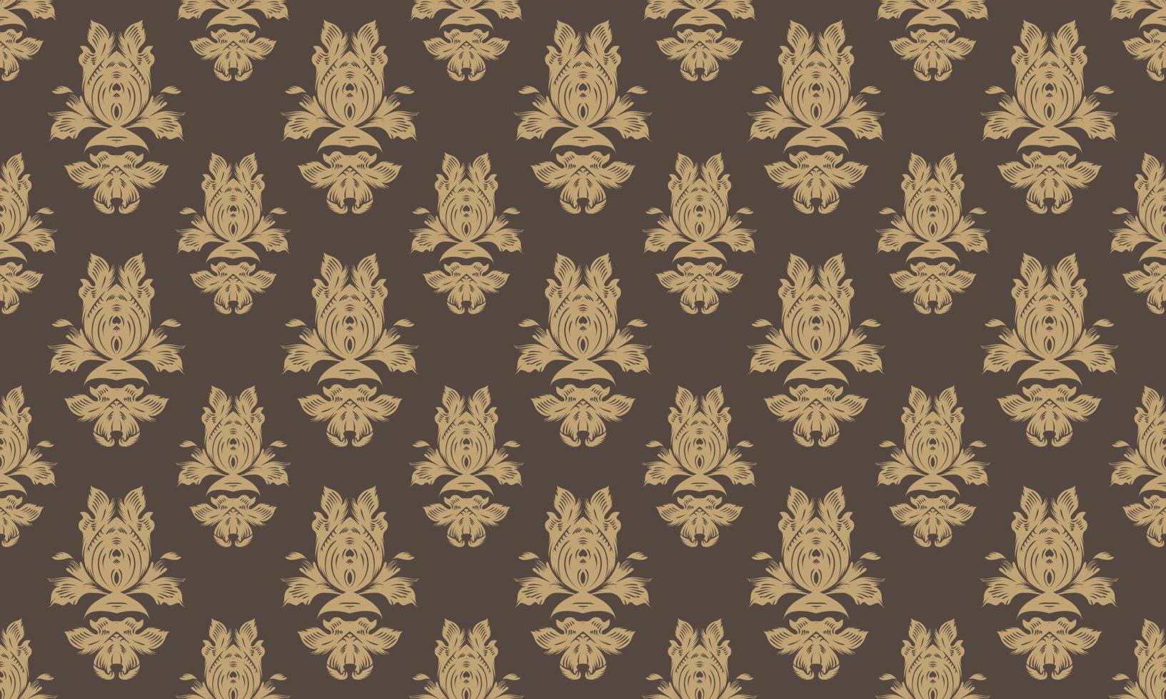 Damask Fleur de Lis pattern seamless vector background wallpaper Fleur de Lis pattern Scandinavian Digital texture Design for print printable fabric saree border.