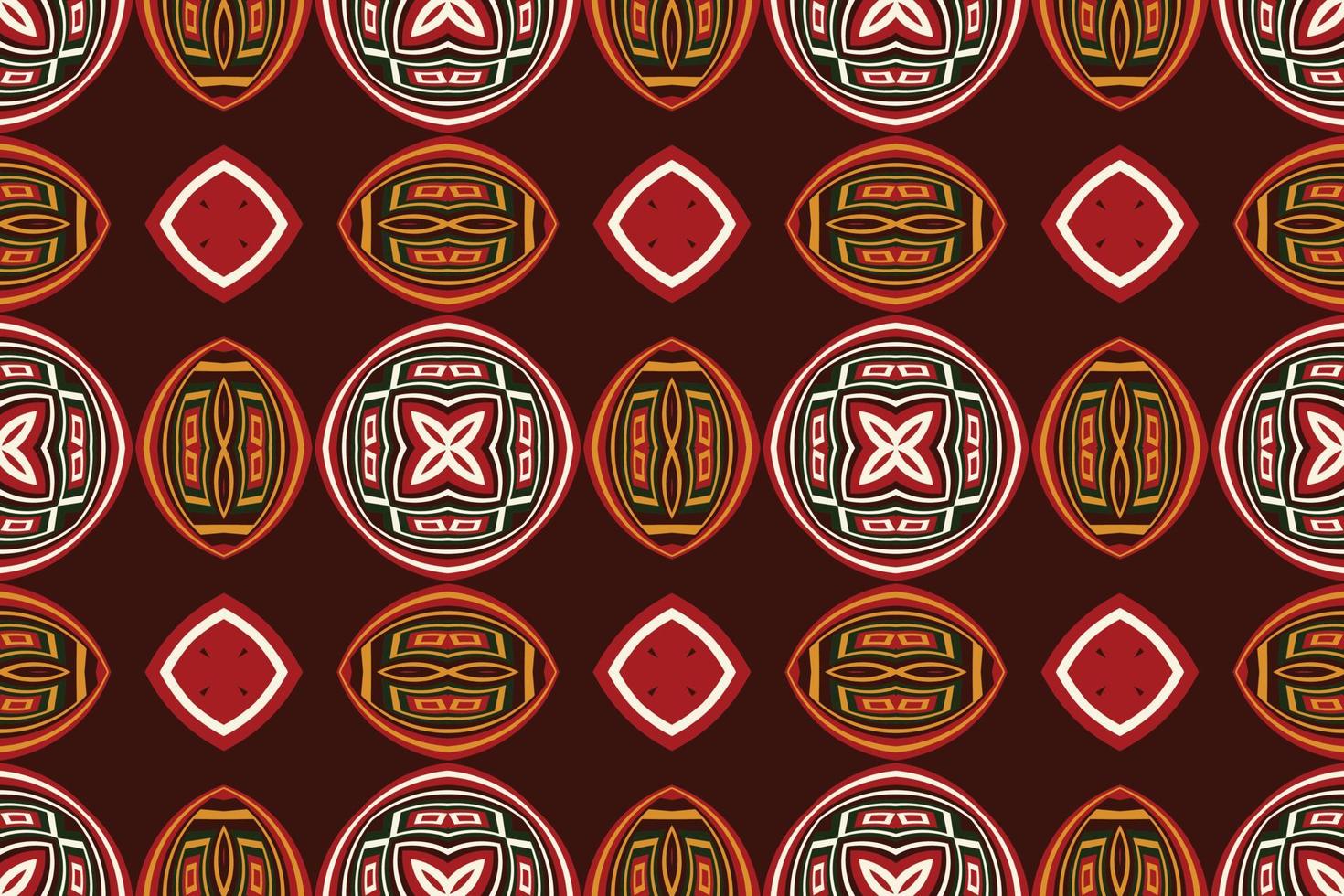 tejido africano de tela kente patrón tribal sin costuras diseño oriental étnico tradicional para el fondo. bordado popular, indio, escandinavo, gitano, mexicano, alfombra africana, papel pintado. vector