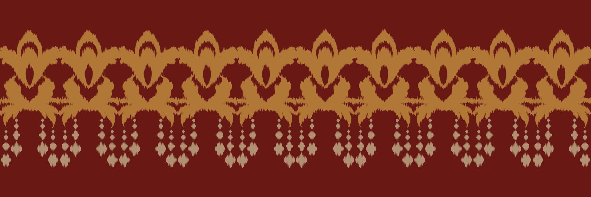 Batik Textile Motif ikat seamless pattern digital vector design for Print saree Kurti Borneo Fabric border brush symbols swatches cotton