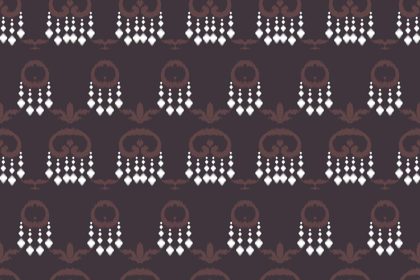 ikkat o ikat fondo batik textil patrón sin costuras diseño vectorial digital para imprimir saree kurti borneo borde de tela símbolos de pincel muestras con estilo vector