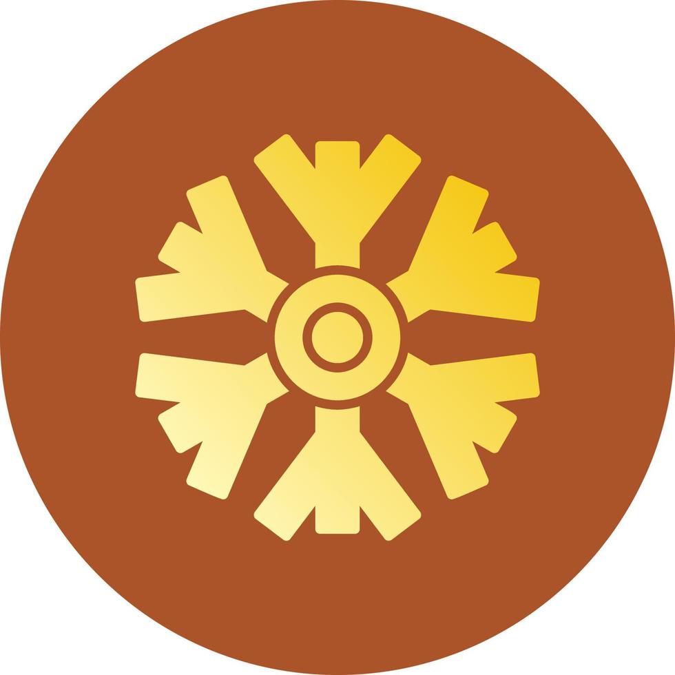 Snowflake Creative Icon Design vector