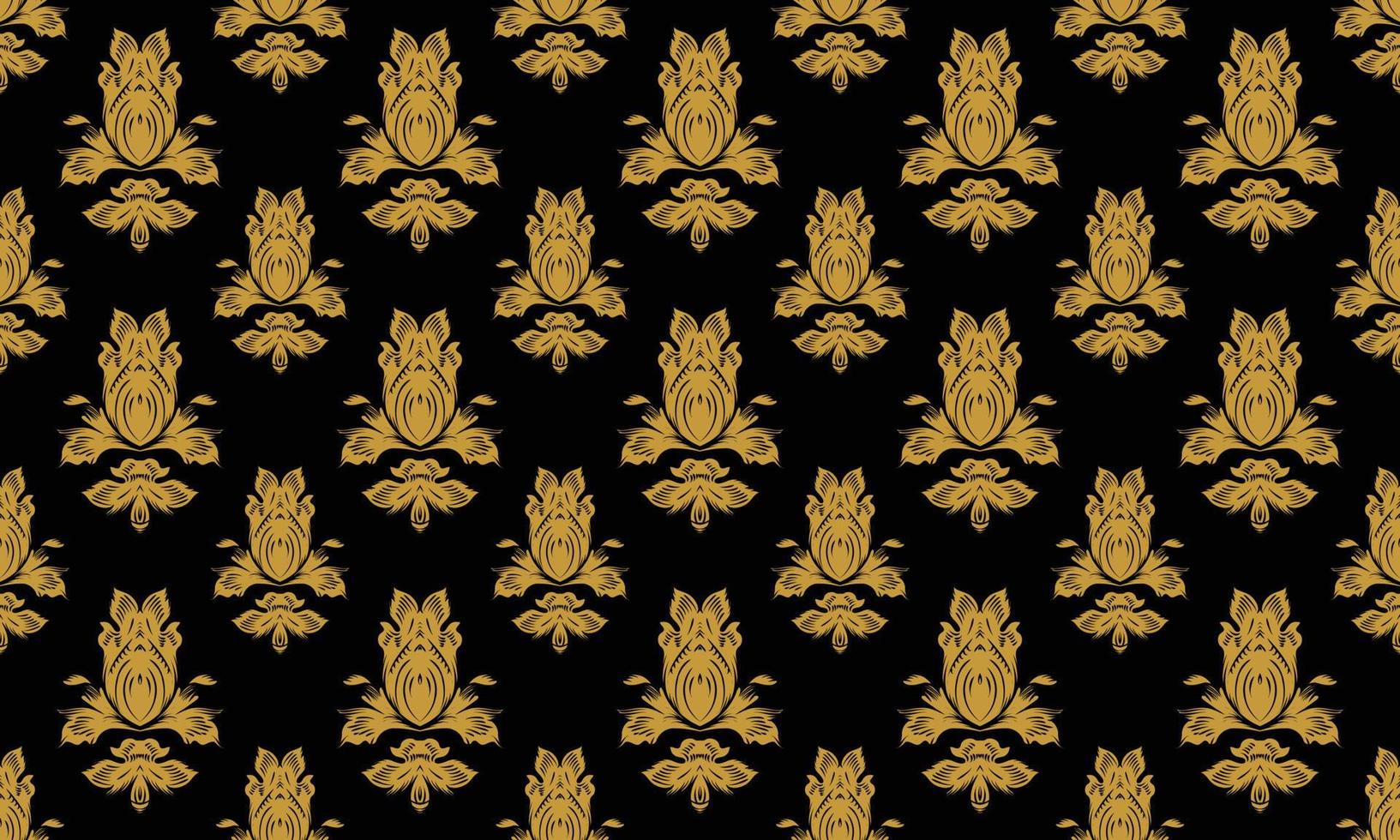 Damask Fleur de Lis vector seamless pattern background wallpaper Fleur de Lis pattern Scandinavian batik Digital texture Design for print printable fabric saree border.