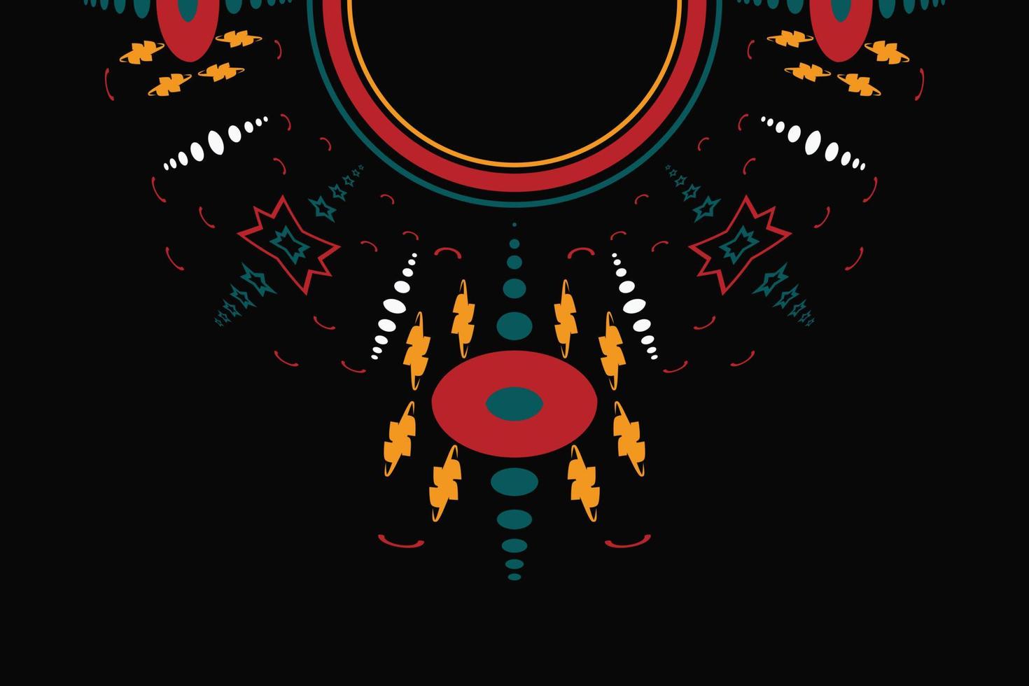 Modern Kurti Neck Design Vector Motif Simple Palestinian embroidery patterns Ombre Pattern Aztec style embroidery abstract Modern Kurti Neck . design for texture, fabric and saree  wear.