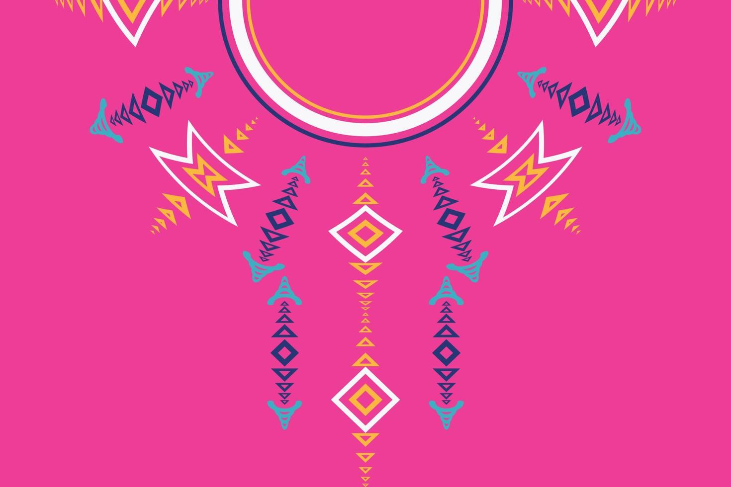 Kurti Neck Design Vector Motif A beautiful embroidery neckline design, round swirl motifs, geometrical pattern, and elements, Aztec style embroidery abstract Kurti Neck . design for texture