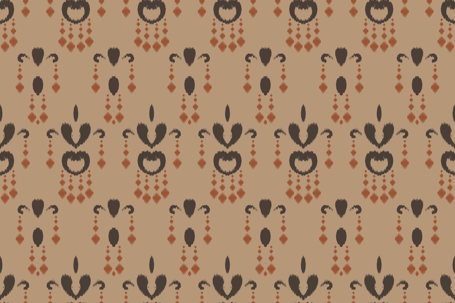 Ikkat or ikat triangle batik textile seamless pattern digital vector design for Print saree Kurti Borneo Fabric border brush symbols swatches cotton