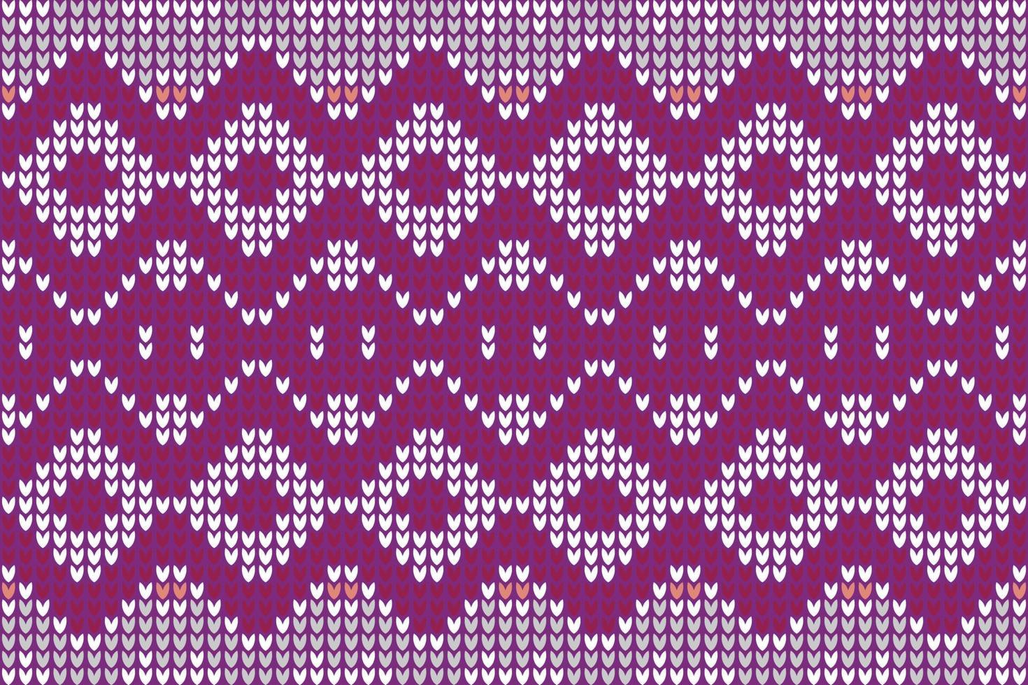 Vector illustration knitting pattern Texture of crocheted fabric.