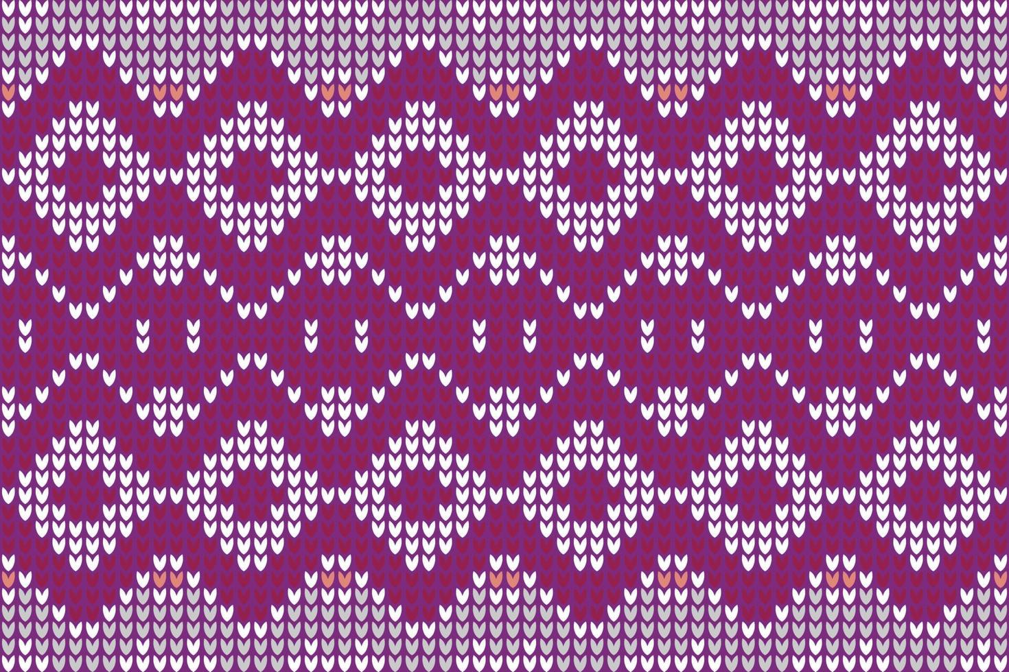 Vector illustration knitting pattern Texture of crocheted fabric.