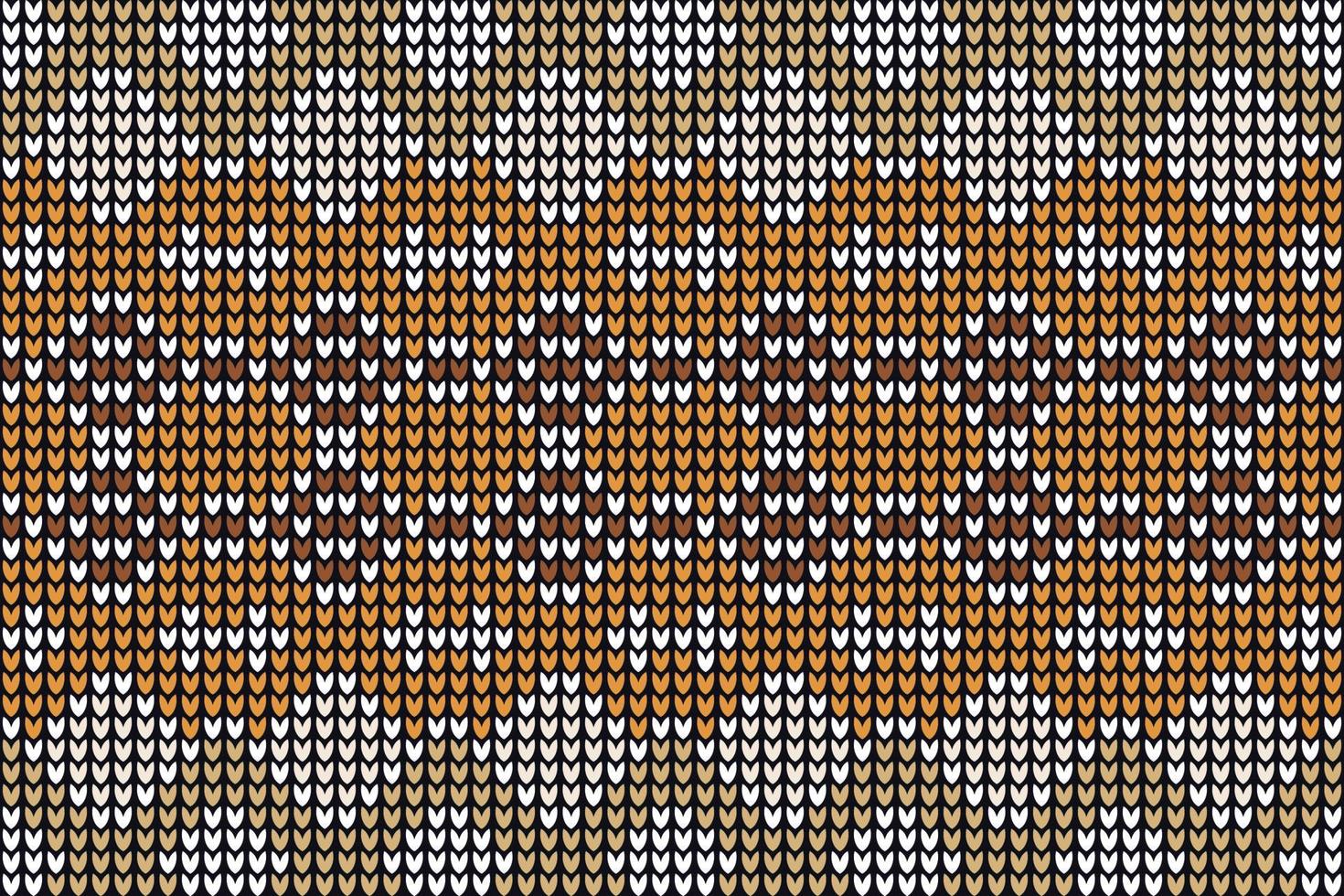 crocheted illustration of knitting seamless background. vector