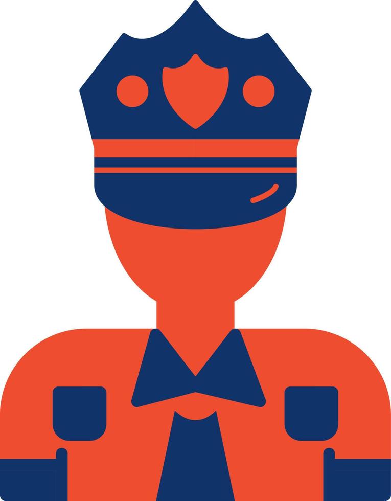 diseño de icono creativo de hombre policía vector