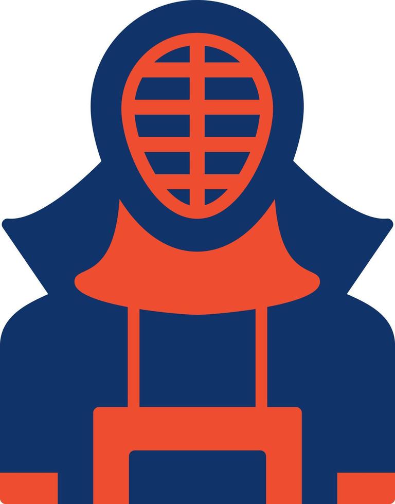 diseño de icono creativo de kendo vector