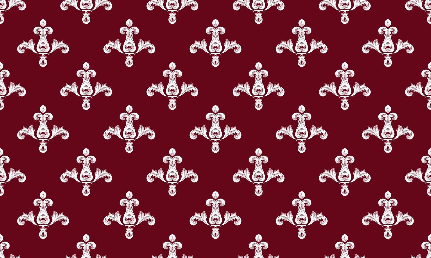 Damask Fleur de Lis vector seamless pattern background wallpaper