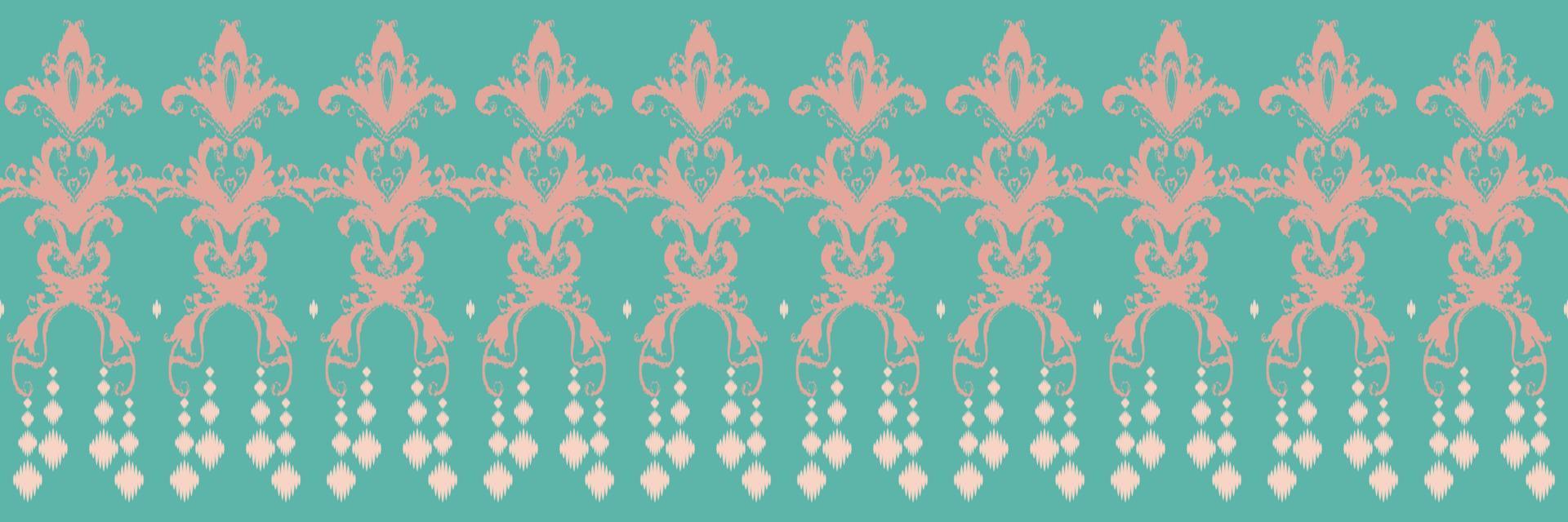 Ethnic ikat texture batik textile seamless pattern digital vector design for Print saree Kurti Borneo Fabric border brush symbols swatches designer