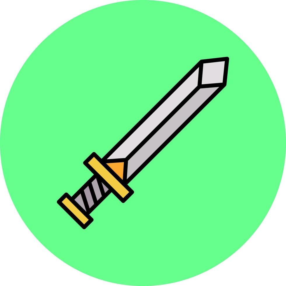 diseño de icono creativo de espada vector