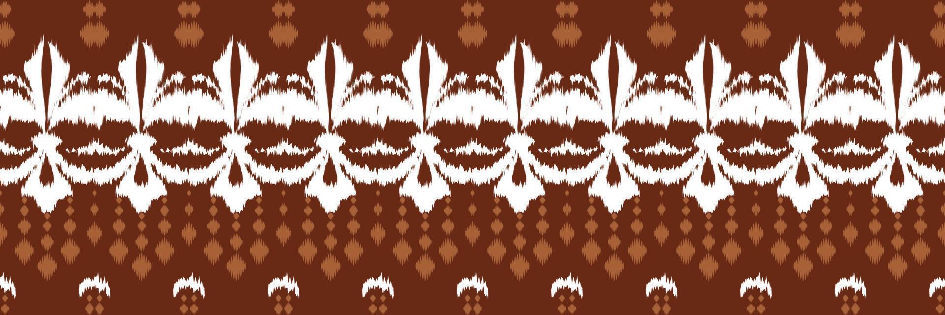 Ikat floral tribal art Seamless Pattern. Ethnic Geometric Ikkat Batik Digital vector textile Design for Prints Fabric saree Mughal brush symbol Swaths texture Kurti Kurtis Kurtas