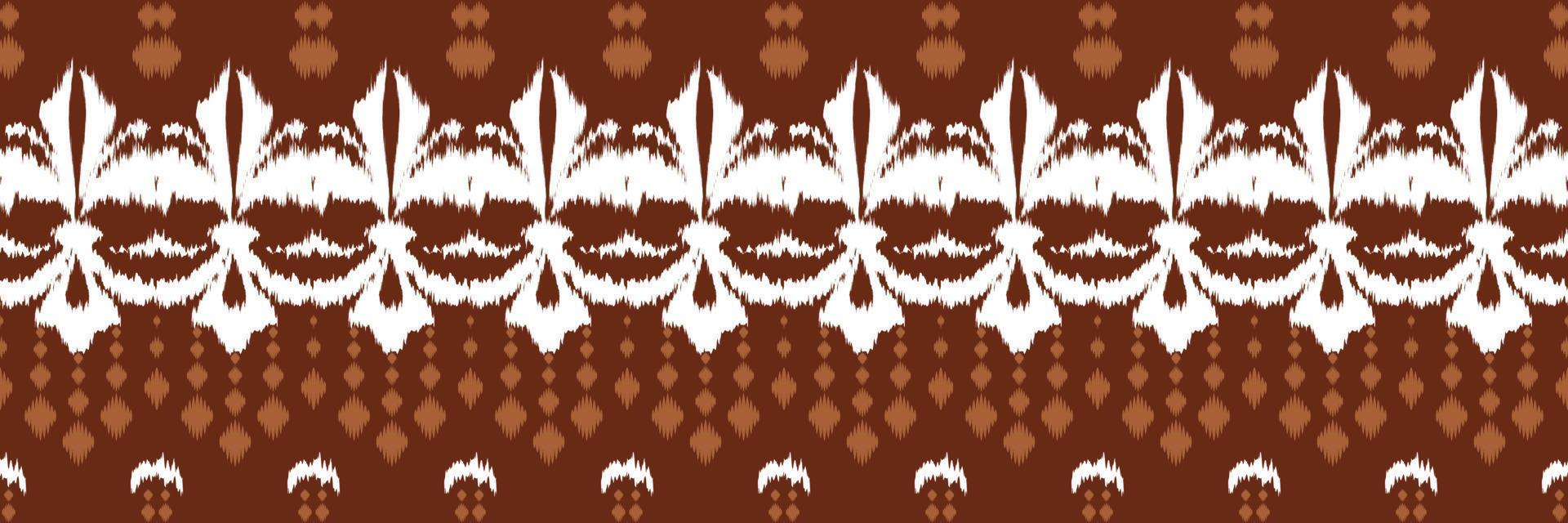 Ikat floral tribal art Seamless Pattern. Ethnic Geometric Ikkat Batik Digital vector textile Design for Prints Fabric saree Mughal brush symbol Swaths texture Kurti Kurtis Kurtas