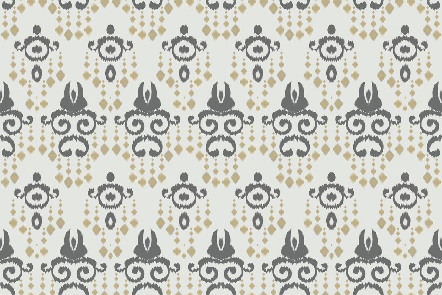 ikkat o ikat aztec batik textil diseño vectorial digital de patrones sin fisuras para imprimir saree kurti borneo borde de tela símbolos de pincel diseñador de muestras vector