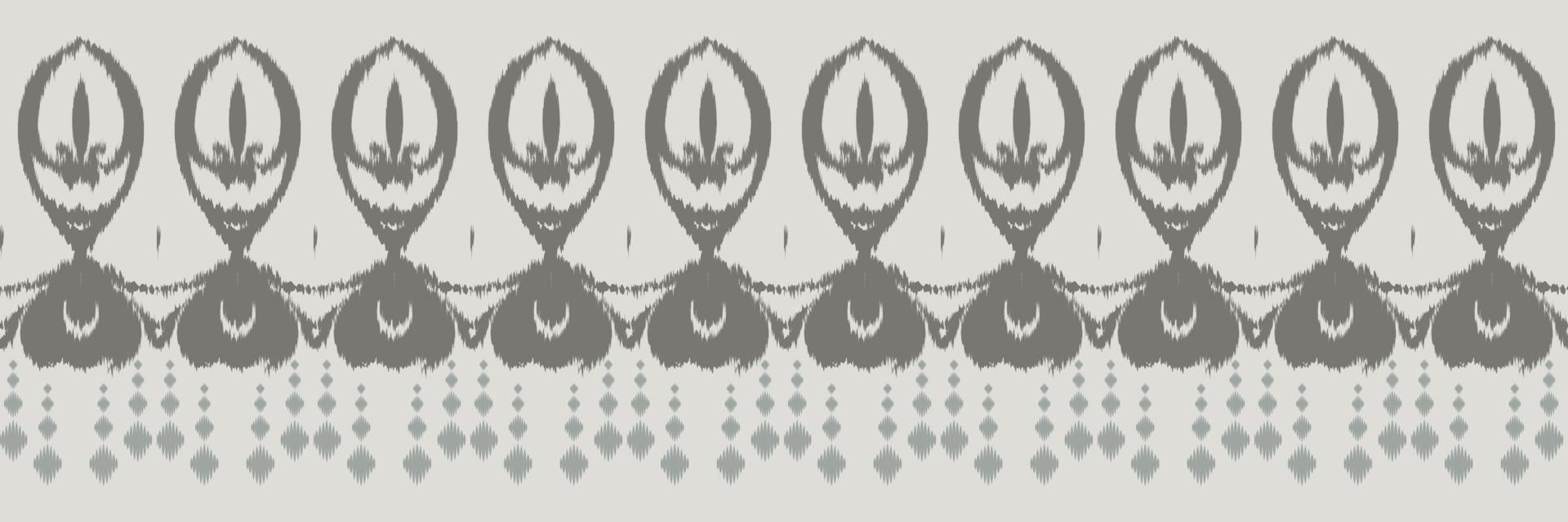 Ethnic ikat triangle batik textile seamless pattern digital vector design for Print saree Kurti Borneo Fabric border brush symbols swatches designer