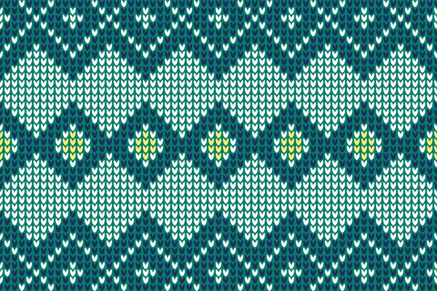 Vector illustration of knit dress illustration of knitting seamless background.