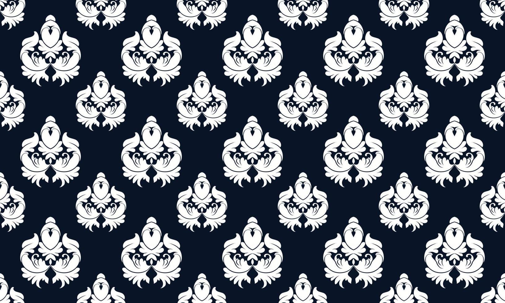 Damask Fleur de Lis pattern wallpaper vector seamless background Fleur de Lis pattern Digital texture Design for print printable fabric saree border.