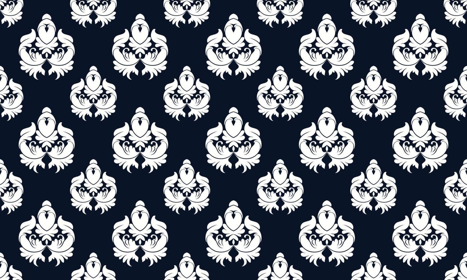 Damask Fleur de Lis pattern wallpaper vector seamless background Fleur de Lis pattern Digital texture Design for print printable fabric saree border.