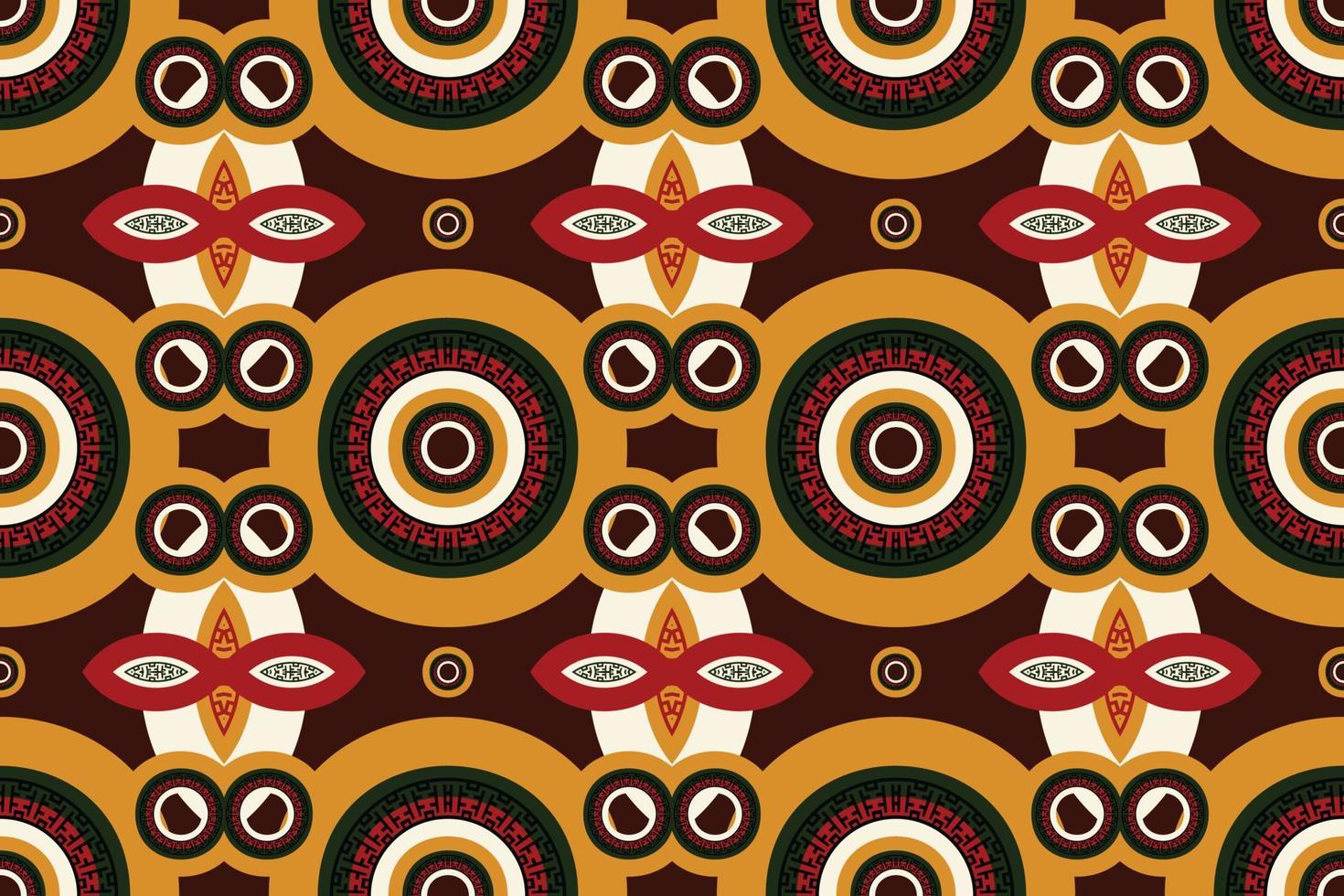 African Textile Ethnic Seamless Tribal Seamless Pattern Traditional ethnic oriental design for the background. Folk embroidery, Indian, Scandinavian, Gypsy, Mexican, African rug, wallpaper. vector