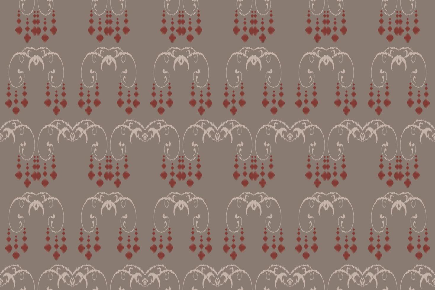 Ikkat or ikat flower batik textile seamless pattern digital vector design for Print saree Kurti Borneo Fabric border brush symbols swatches designer