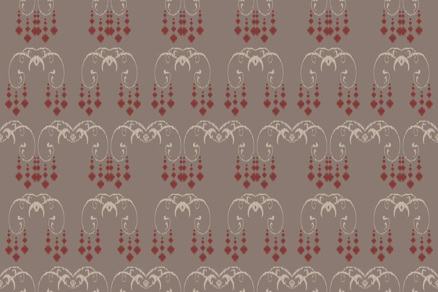 Ikkat or ikat flower batik textile seamless pattern digital vector design for Print saree Kurti Borneo Fabric border brush symbols swatches designer