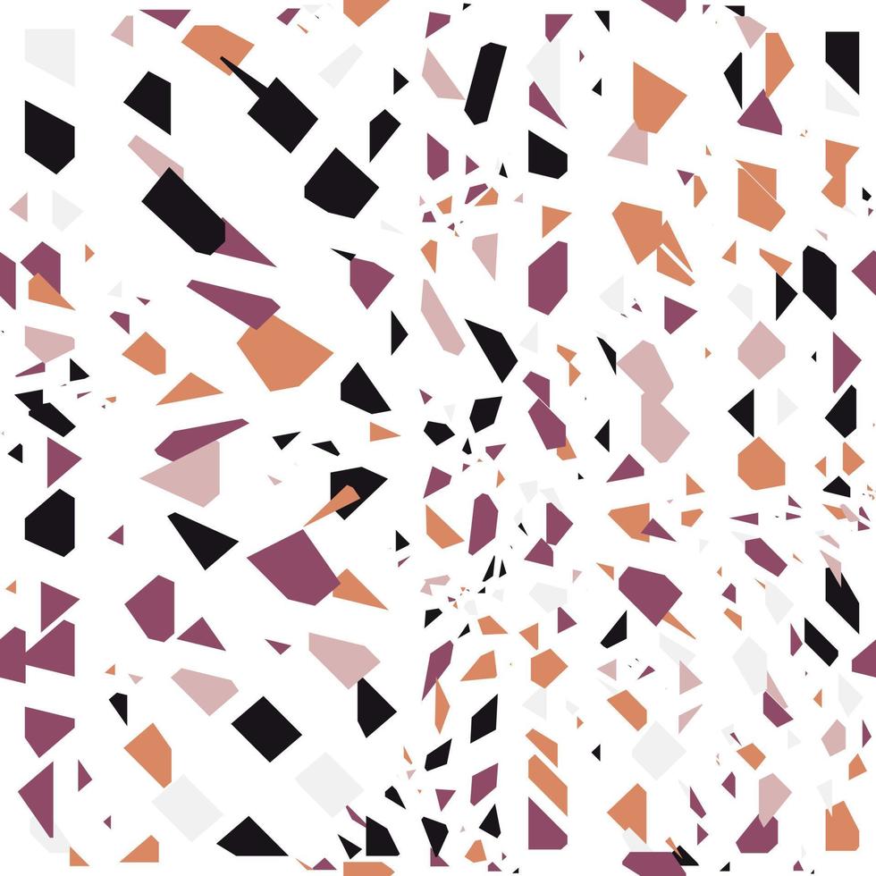 terrazzo pattern Granite Terrazzo Tile Wallpaper. Blue and White Ceramic Card. vector
