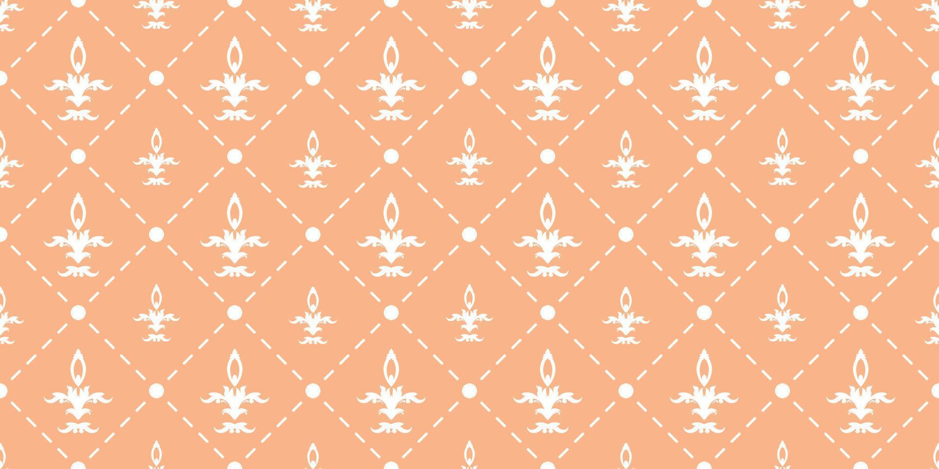 patrón de flor de lis de damasco que significa vector papel tapiz de fondo transparente patrón de flor de lis diseño de textura digital africana para imprimir borde de sari de tela imprimible.