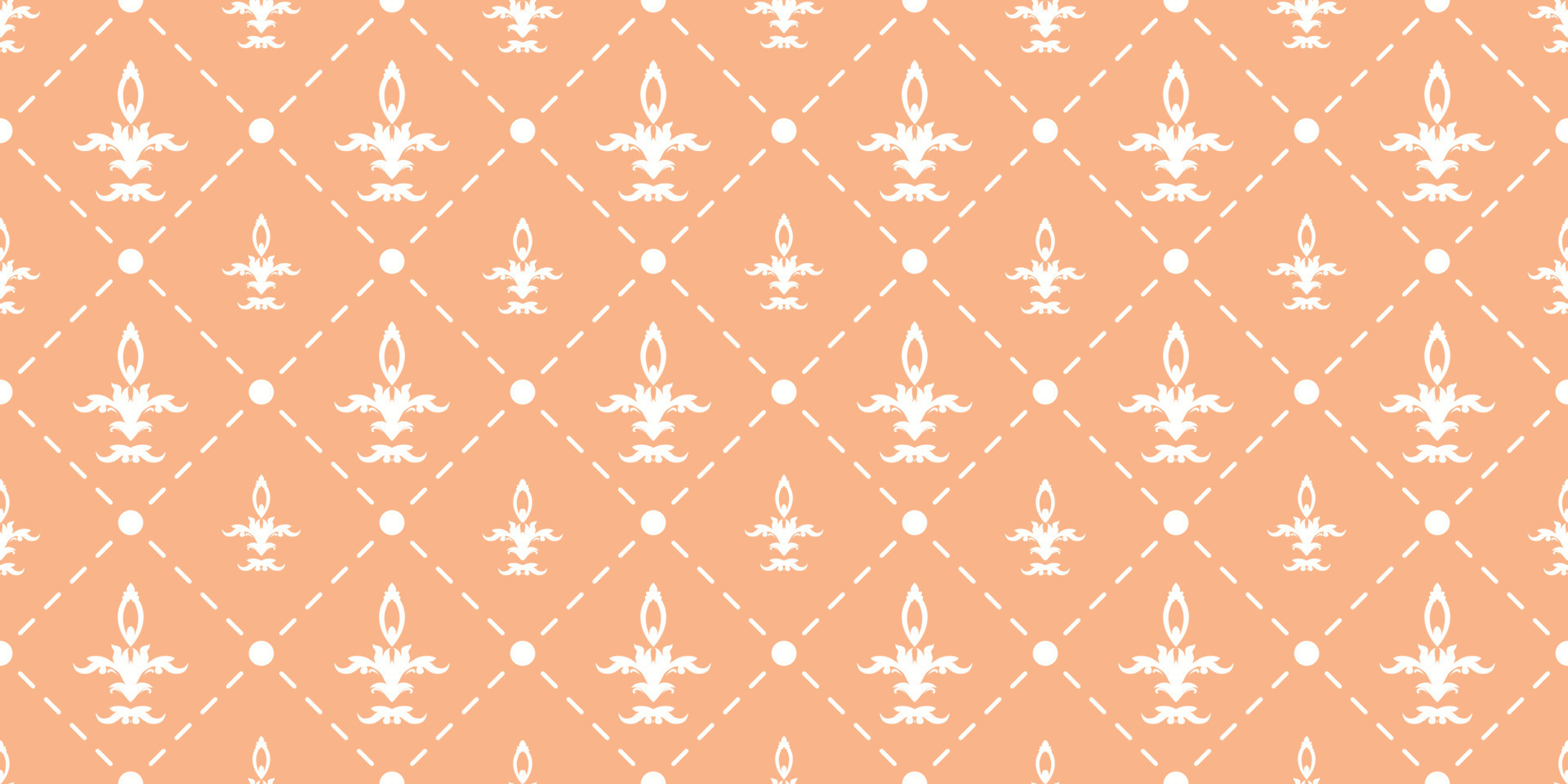 Damask Fleur de Lis pattern meaning vector seamless background