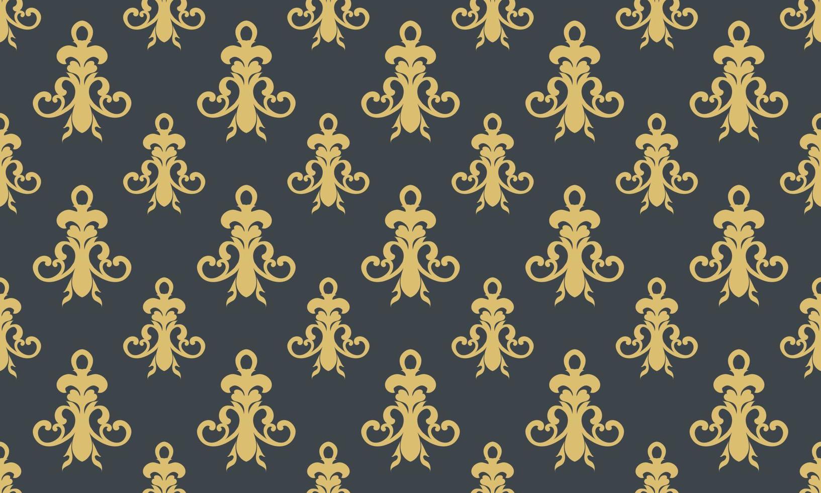 Damask Fleur de Lis patterns vector seamless background wallpaper Fleur de Lis pattern Scandinavian batik Digital texture Design for print printable fabric saree border.